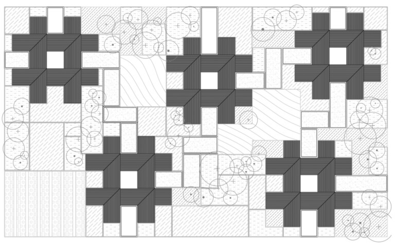 site plan based on a quilt